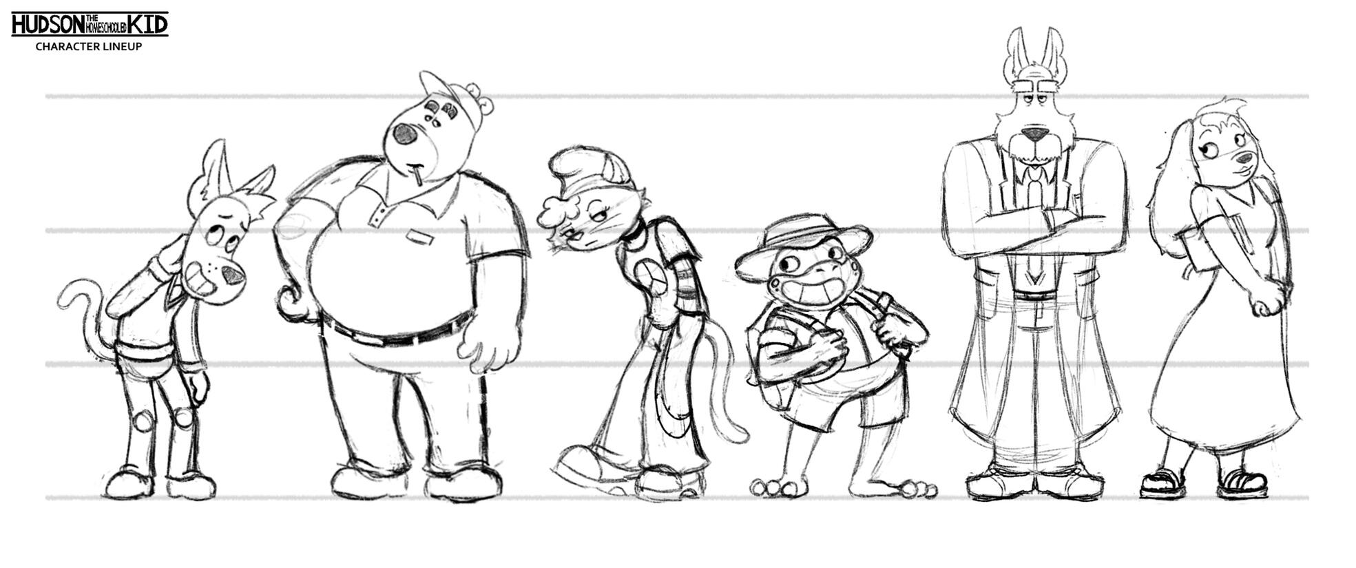 Hudson Character Lineup